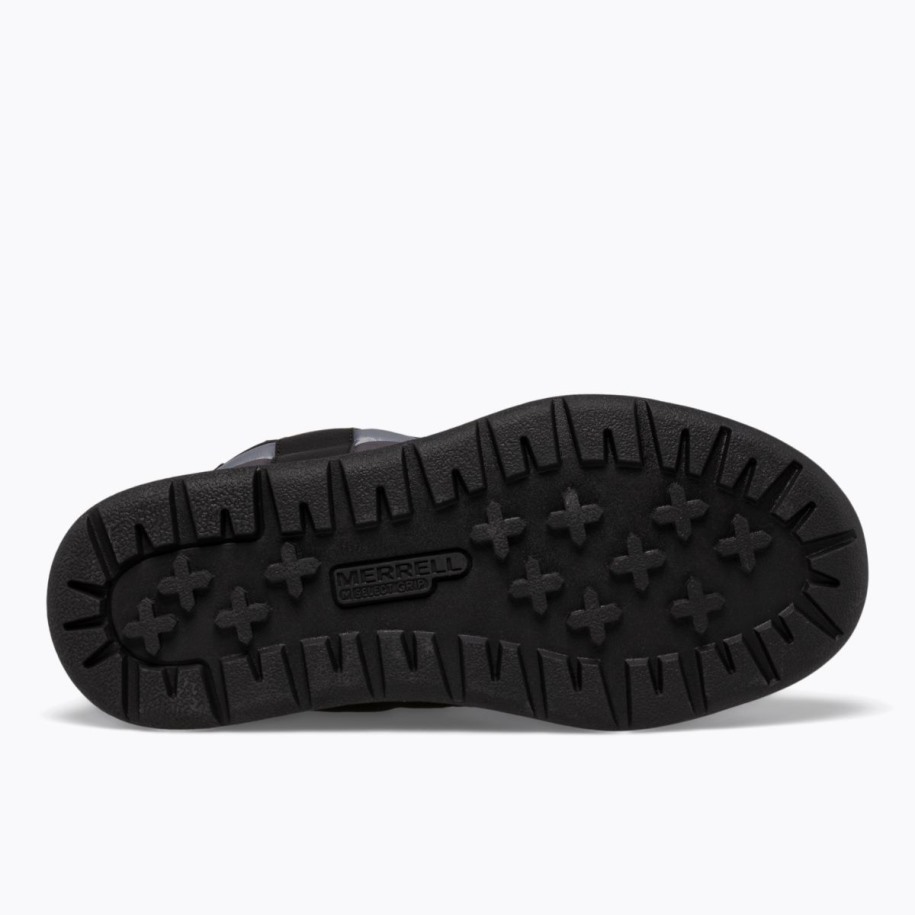 Big Kid's Alpine Puffer Vanntett Støvel Merrell Svart Grå