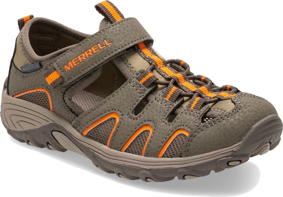 Big Kid's Hydro H2o Hiker Sandal Merrell Gunsmoke Orange