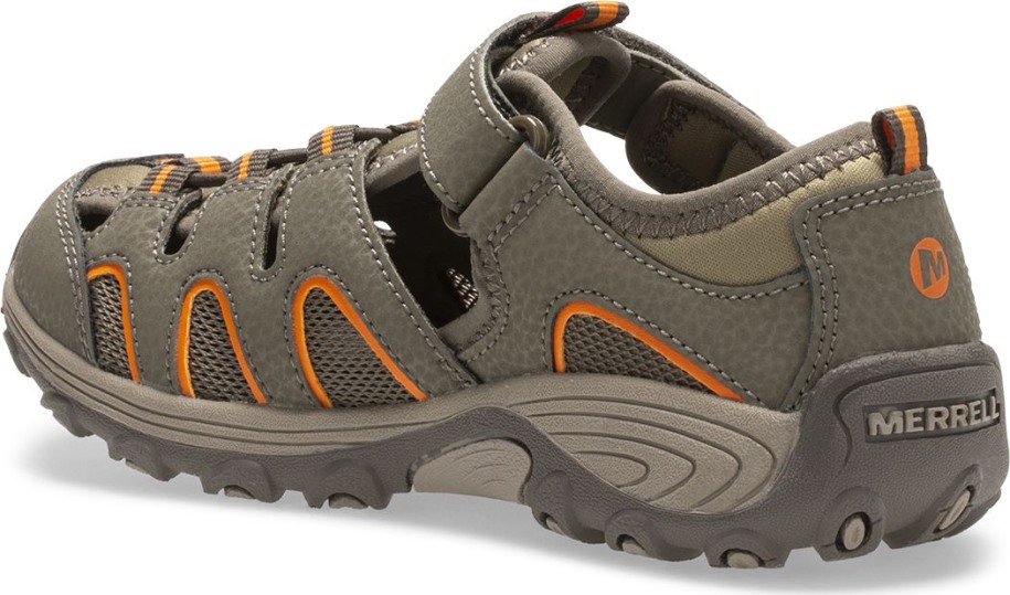 Big Kid's Hydro H2o Hiker Sandal Merrell Gunsmoke Orange