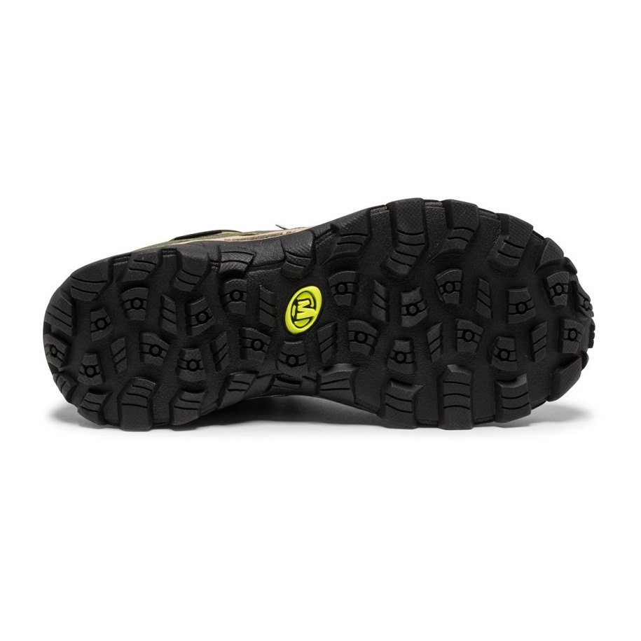 Big Kid's Moab 2 Mid Vanntett Støvel Merrell Grønn Lime