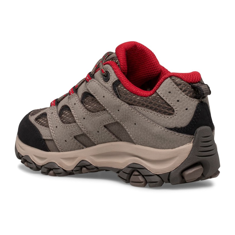 Big Kid's Moab 3 Lav Blonder Vanntett Sneaker Merrell Boulder Rød