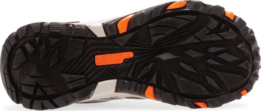 Big Kid's Moab Fst Lav Vanntette Sko Merrell Marine Grå Oransje