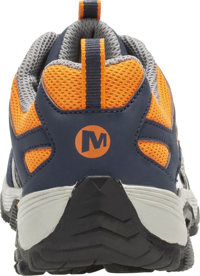Big Kid's Moab Fst Lav Vanntette Sko Merrell Marine Grå Oransje