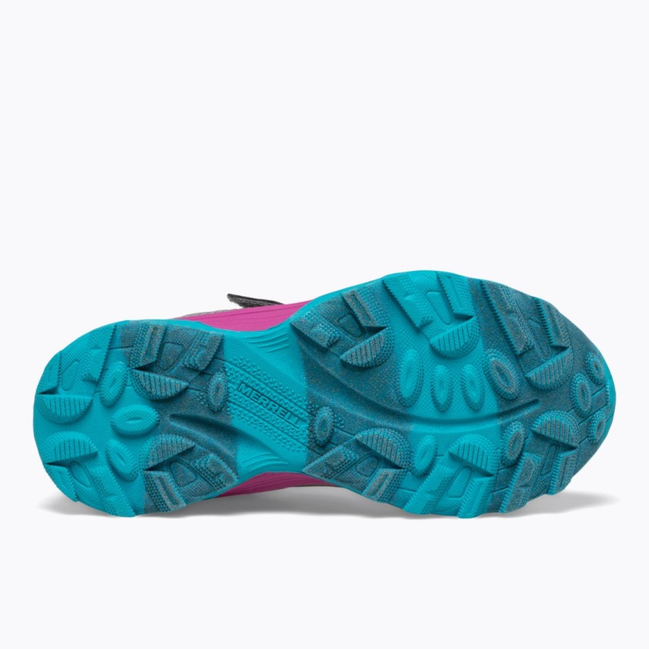 Big Kid's Moab Speed Lav A/c Vanntett Merrell Grå Sølv Turkis