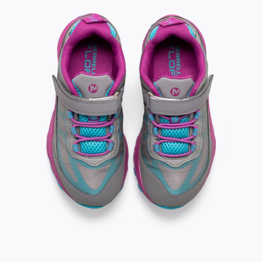 Big Kid's Moab Speed Lav A/c Vanntett Merrell Grå Sølv Turkis