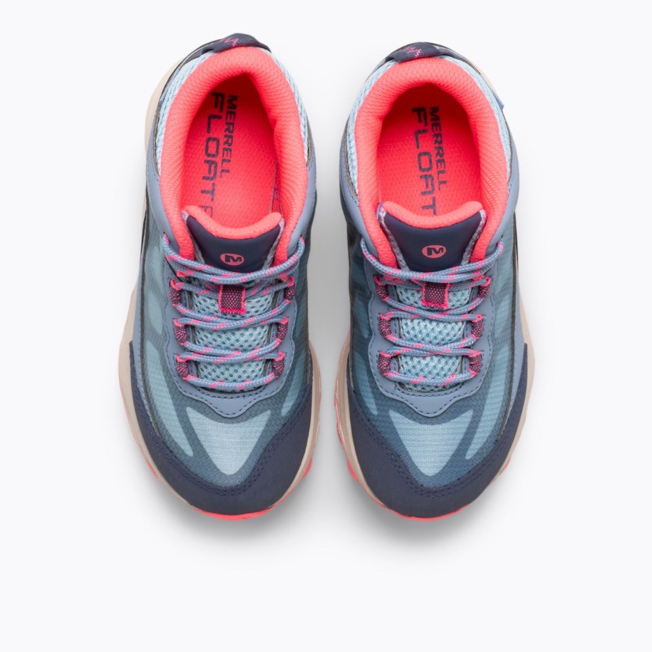 Store Barns Moab Speed Mid Vanntett Støvete Blå Korall Merrell