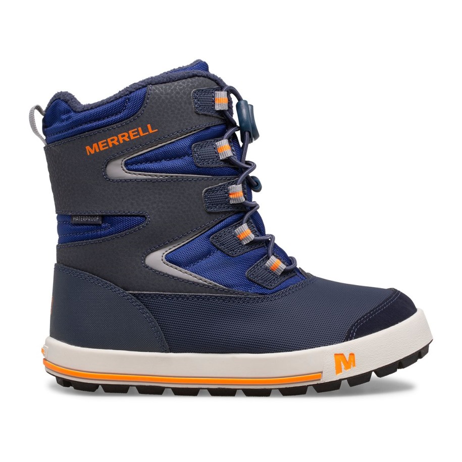 Big Kid's Snow Bank 3.0 Støvel Marine Kobolt Oransje Merrell