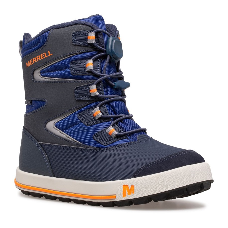 Big Kid's Snow Bank 3.0 Støvel Marine Kobolt Oransje Merrell