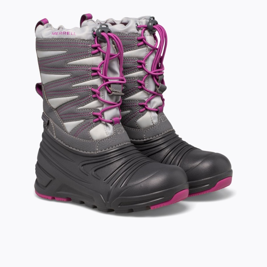 Big Kid's Snow Quest Lite 3.0 Vanntett Merrell Grey Berry