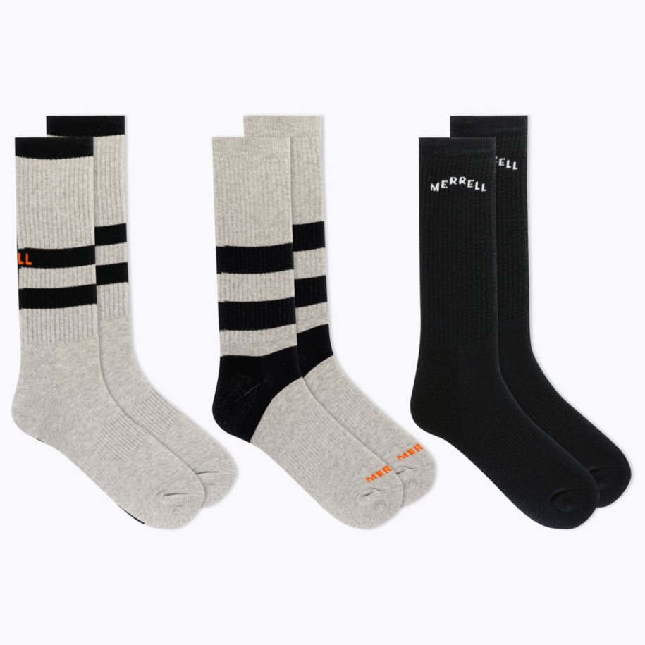 Dayhiker Ull Polstret Mannskapssokk 3-pack Sort Assortert Merrell