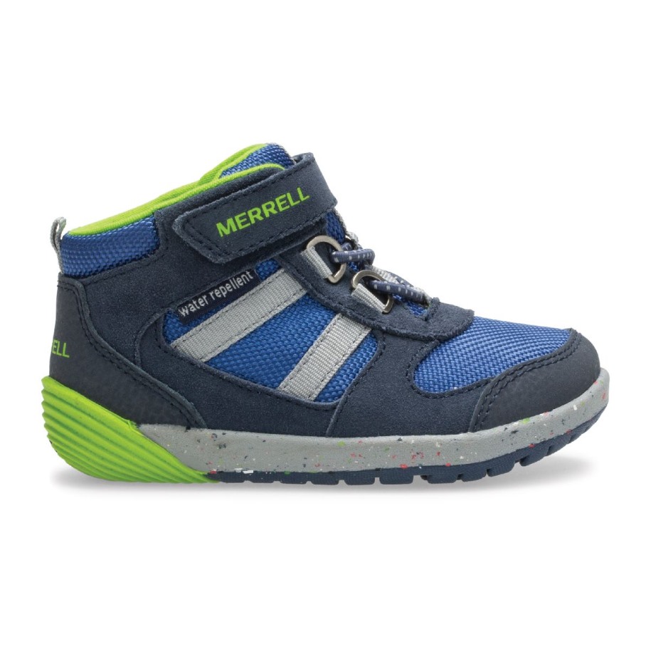 Lite Barns Bare Trinn® Ridge Jr Hiker Merrell Marinegrønn