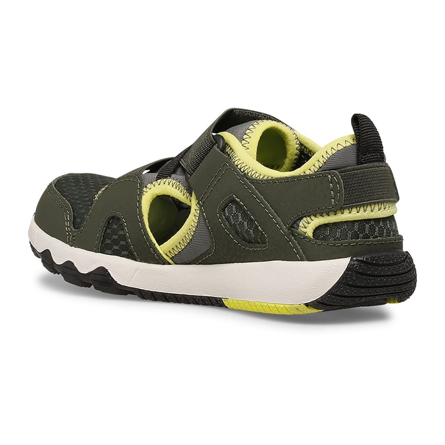 Liten Kid's Hydro Free Roam Monarch Sandal Olive Lime Merrell