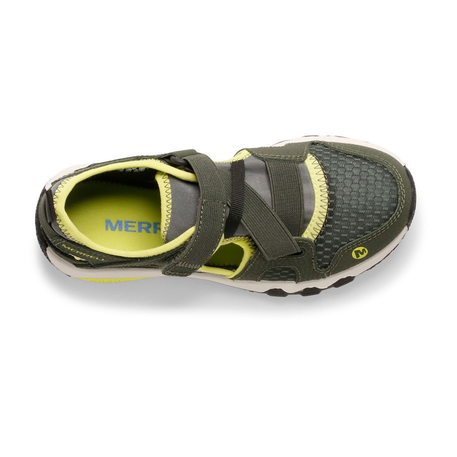 Liten Kid's Hydro Free Roam Monarch Sandal Olive Lime Merrell