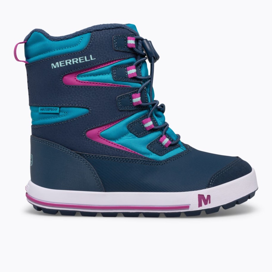 Little Kid's Snow Bank 3.0 Støvel Merrell Marine Turkis