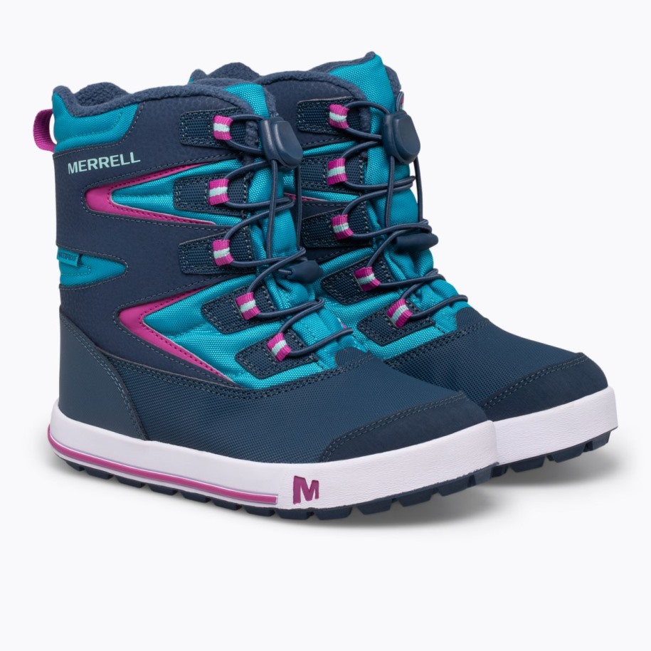 Little Kid's Snow Bank 3.0 Støvel Merrell Marine Turkis