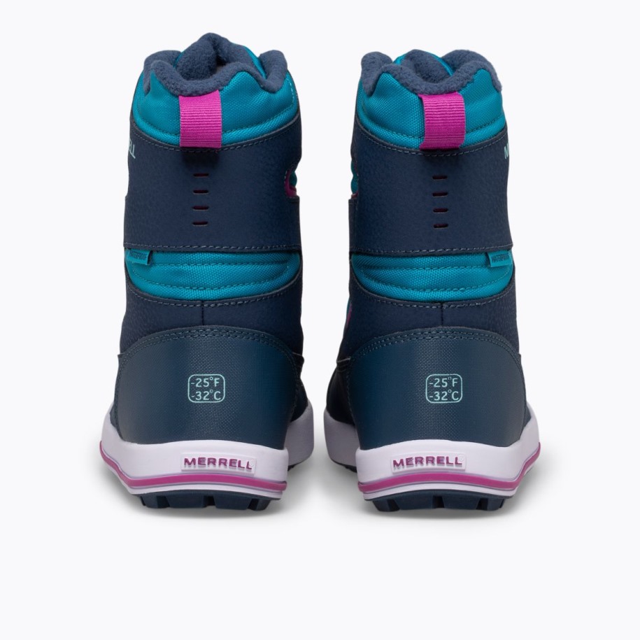 Little Kid's Snow Bank 3.0 Støvel Merrell Marine Turkis