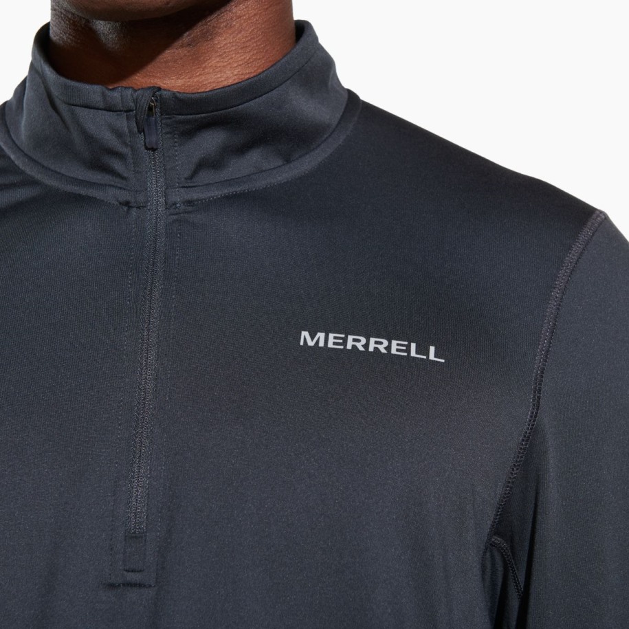 Herre Betatherm 1/4 Zip Asfalt Merrell
