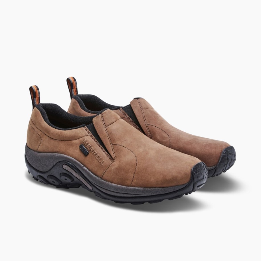 Herre Jungel Moc Nubuck Vanntett Bred Bredde Merrell Brun
