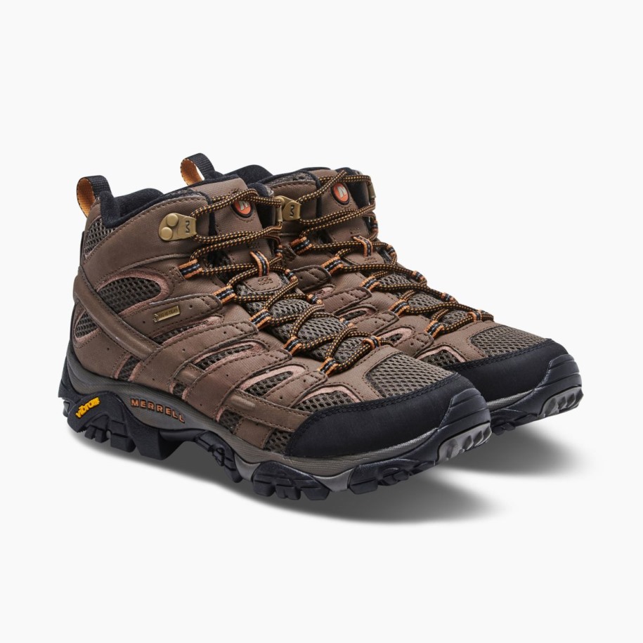 Menns Moab 2 Mid Gore-tex Merrell Earth