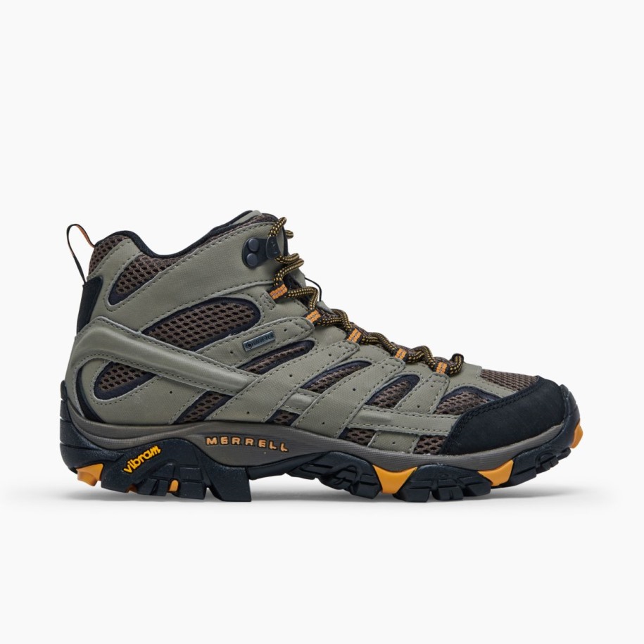 Herre Moab 2 Mid Gore -tex Bred Bredde Merrell Valnøtt