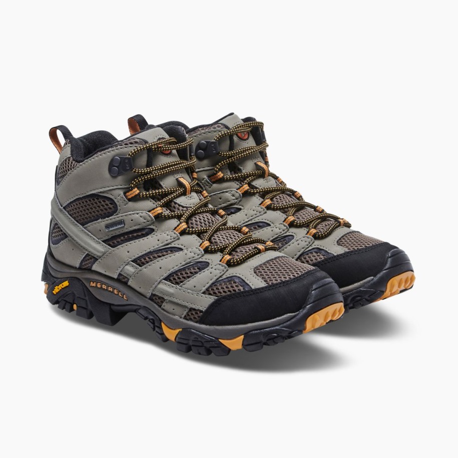 Herre Moab 2 Mid Gore -tex Bred Bredde Merrell Valnøtt