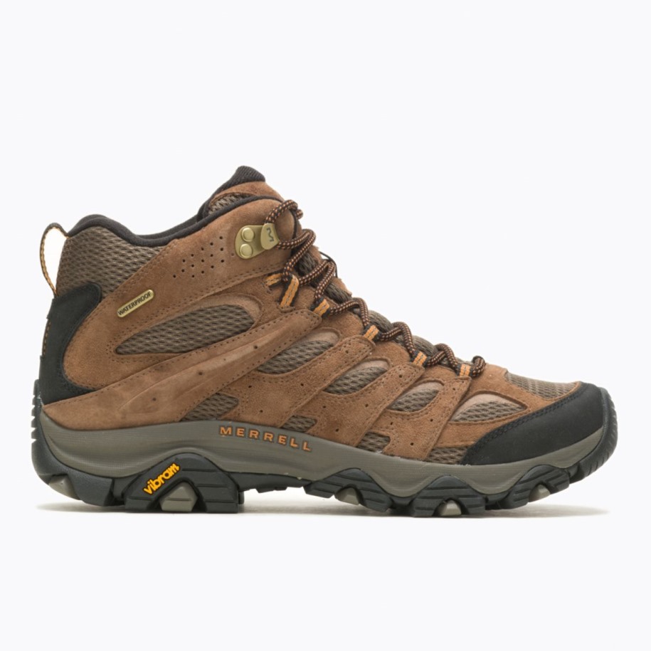 Herre Moab 3 Mid Vanntett Bred Bredde Merrell Earth