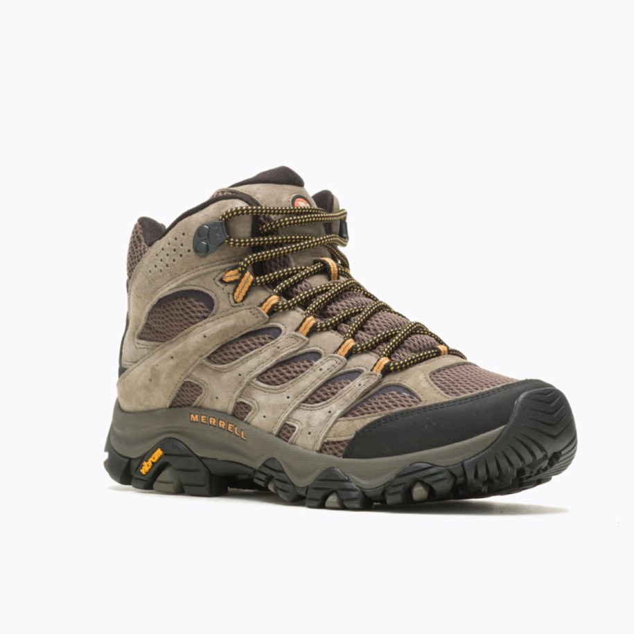 Herre Moab 3 Mid Wide Width Merrell Valnøtt
