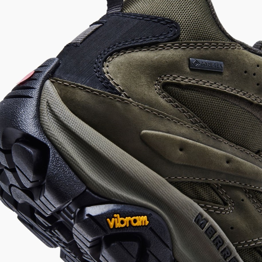 Herre Moab 3 Glatt Mid Gore-tex Oliven Merrell
