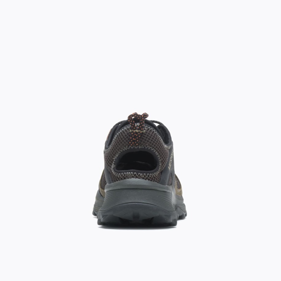 Menns Speed Strike Skinnsil Oliven Merrell