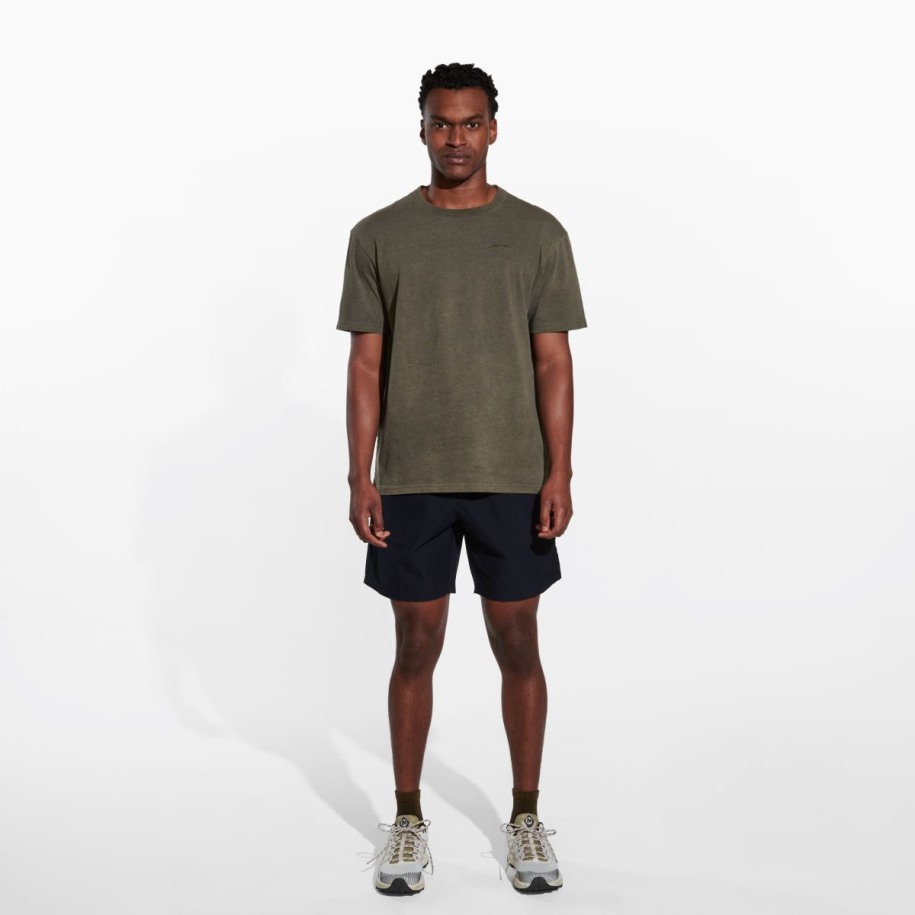 Solbakt Buet-t-skjorte For Menn Merrell Støvete Oliven