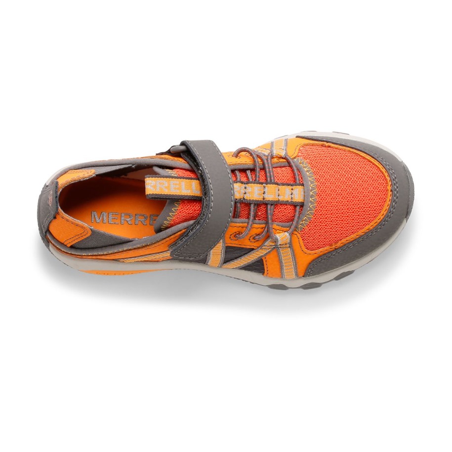 Merrell Big Kid's Hydro Free Roam Sandal Grå Oransje