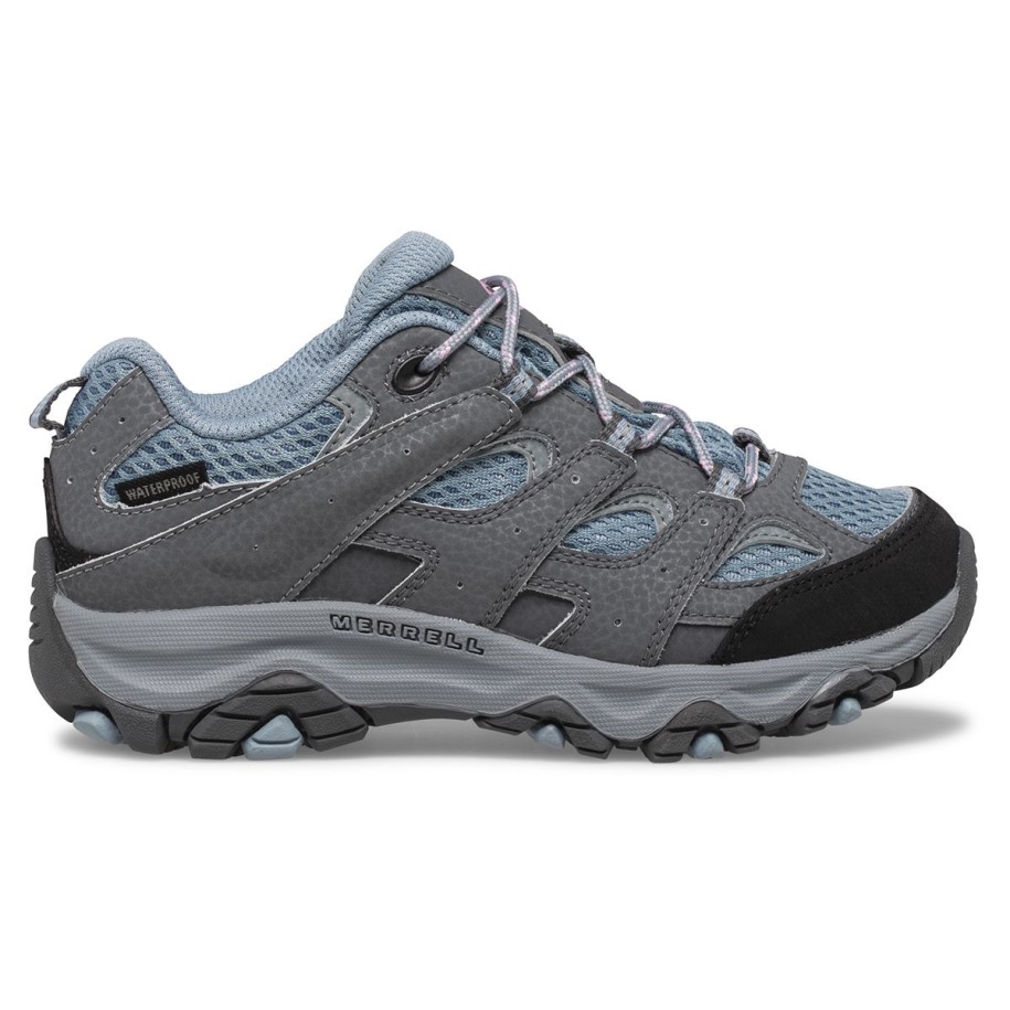 Merrell Big Kid's Moab 3 Lav Blonder Vanntett Sneaker Høyde