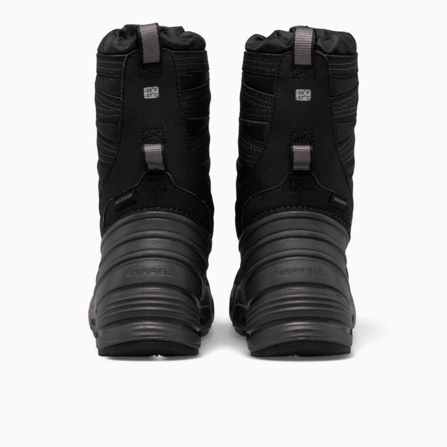 Merrell Big Kid's Snow Quest Lite 3.0 Vanntett Svart Grå