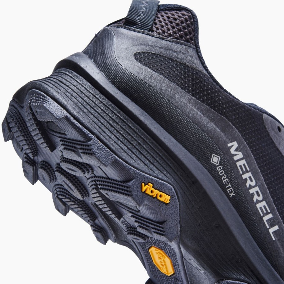 Merrell Svart Asfalt Herre Moab Speed Gore-tex