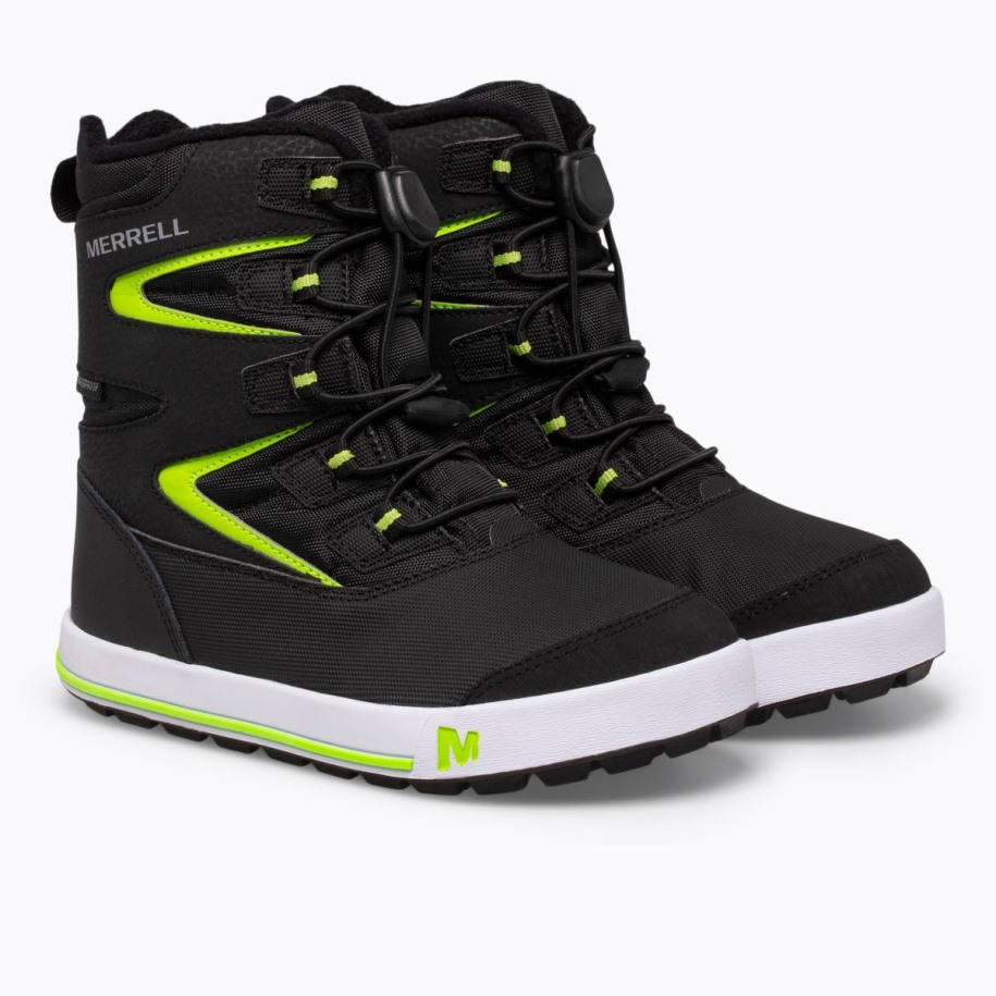 Merrell Svart Grå Grønn Småbarns Snøbank 3.0 Støvel