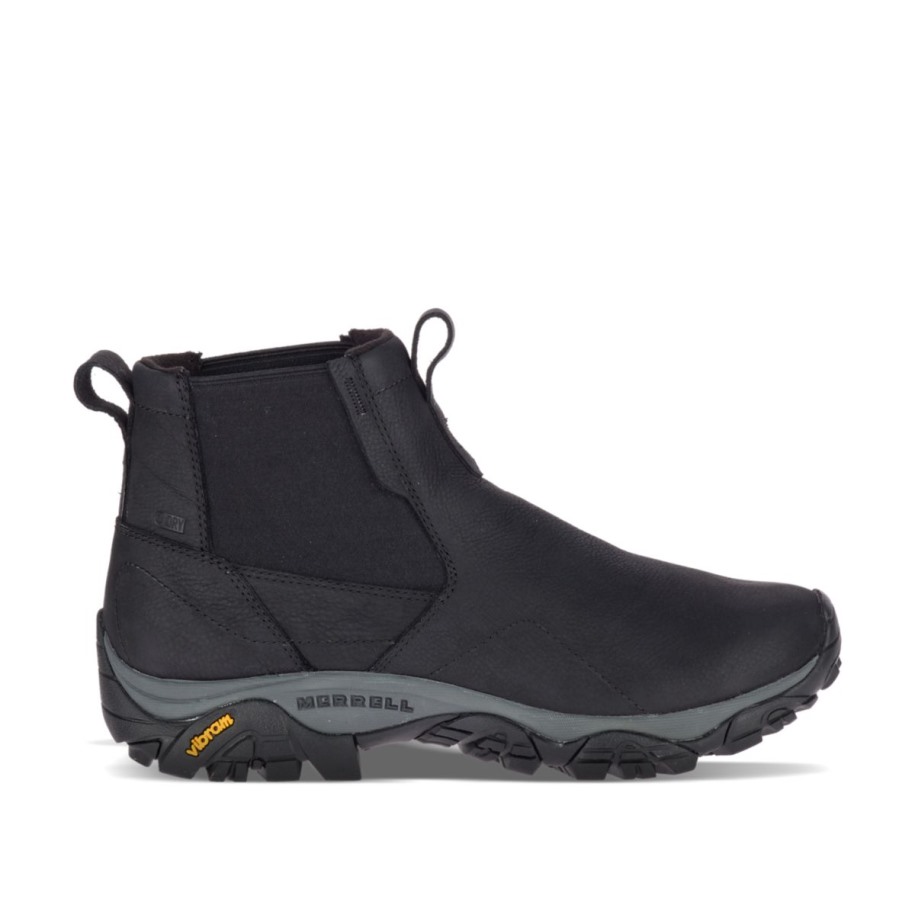 Merrell Svart Herre Moab Adventure Chelsea Polar Vanntett Bred Bredde