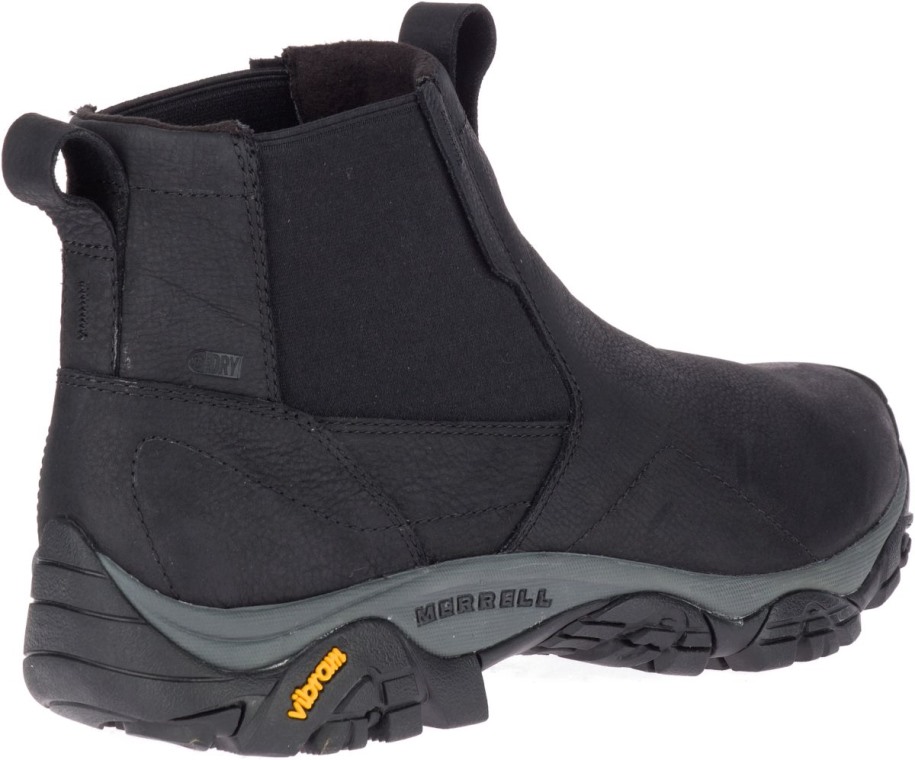 Merrell Svart Herre Moab Adventure Chelsea Polar Vanntett Bred Bredde