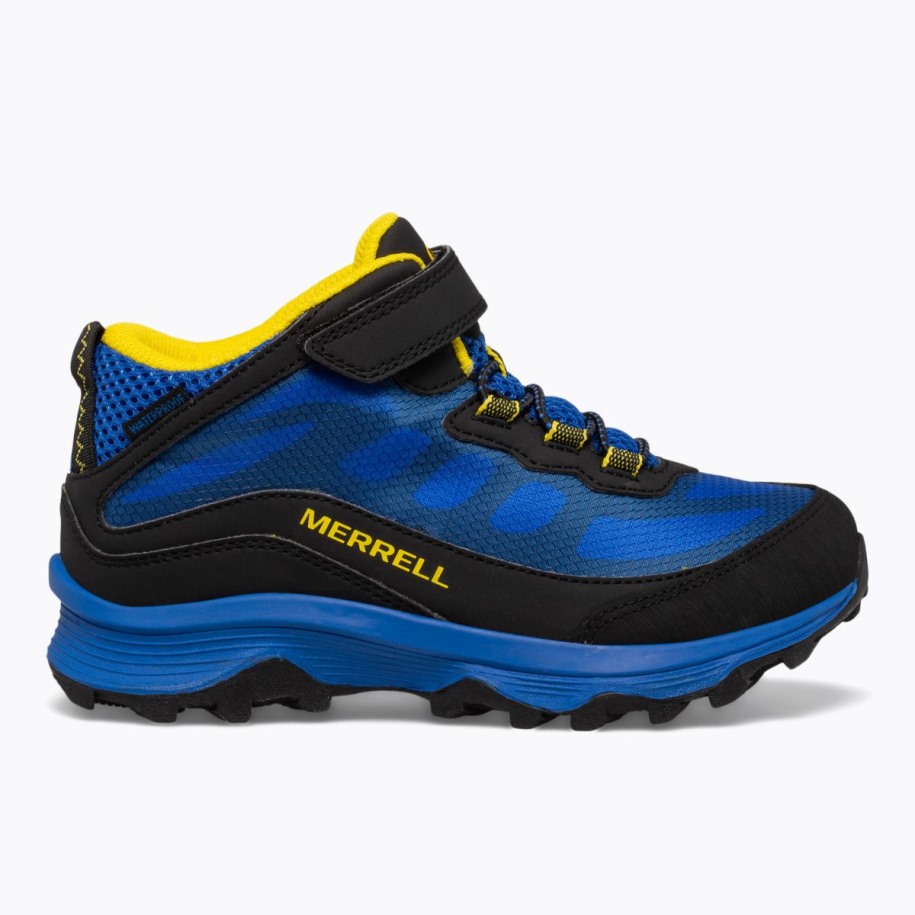 Merrell Svart Kongegul Stor Barnemoab Speed Mid A/c Vanntett