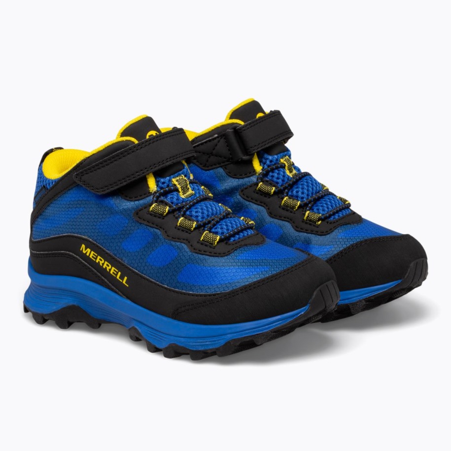 Merrell Svart Kongegul Stor Barnemoab Speed Mid A/c Vanntett