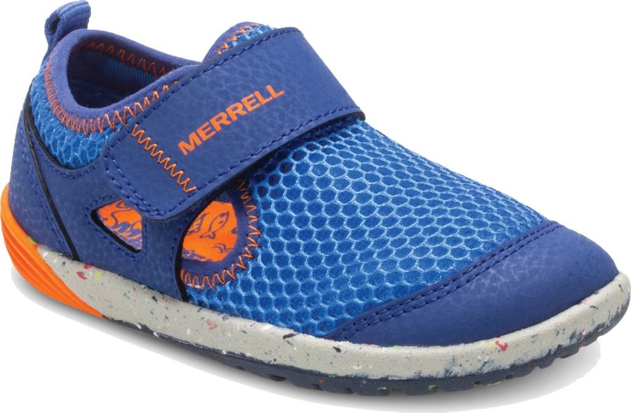 Merrell Blå Oransje Småbarns Bare Steps® H2o Sneaker