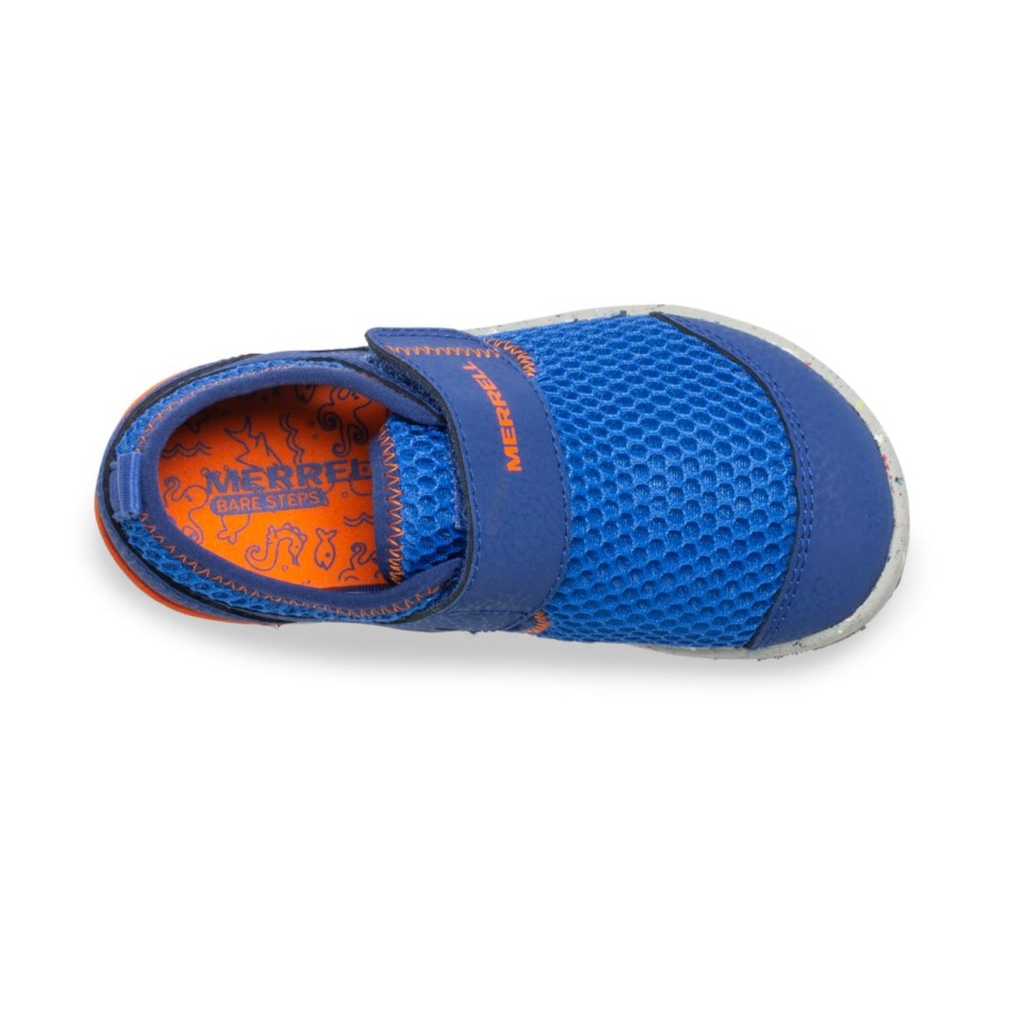Merrell Blå Oransje Småbarns Bare Steps® H2o Sneaker