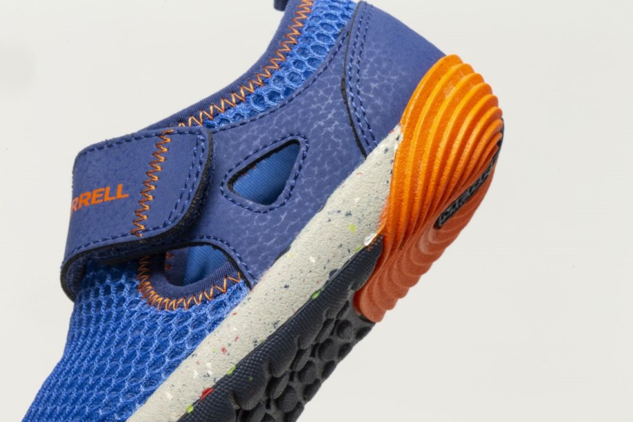 Merrell Blå Oransje Småbarns Bare Steps® H2o Sneaker