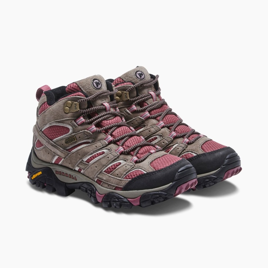 Merrell Boulder Blush Dame Moab 2 Mid Vanntett