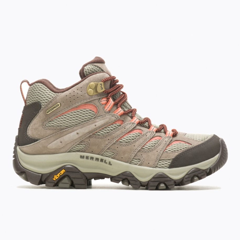 Merrell Strikksnor Dame Moab 3 Mid Vanntett Bred Bredde