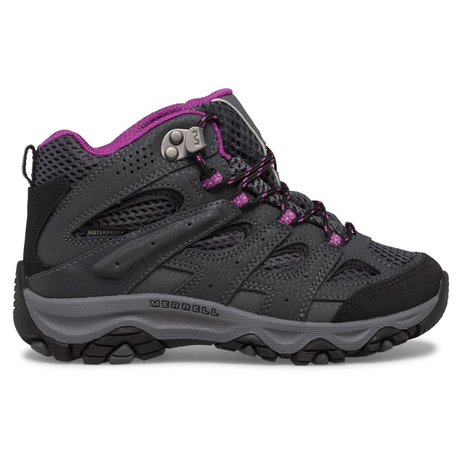 Merrell Granite Berry Stor Barnemoab 3 Mid Vanntett Støvel