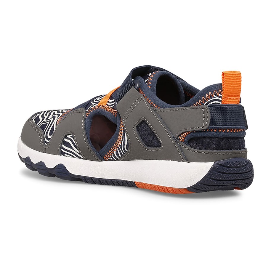 Merrell Grå Marineblå Liten Kid's Hydro Free Roam Chroma Monarch Sandal