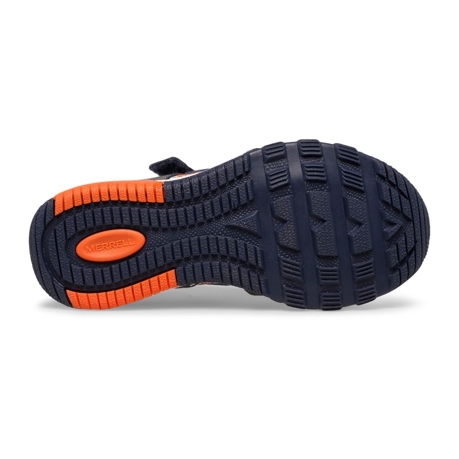 Merrell Grå Marineblå Liten Kid's Hydro Free Roam Chroma Monarch Sandal