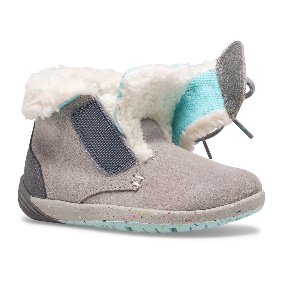 Merrell Little Kid's Bare Steps® Cocoa Jr. Støvel Grå Turkis