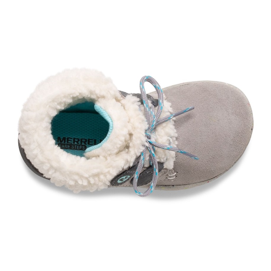 Merrell Little Kid's Bare Steps® Cocoa Jr. Støvel Grå Turkis
