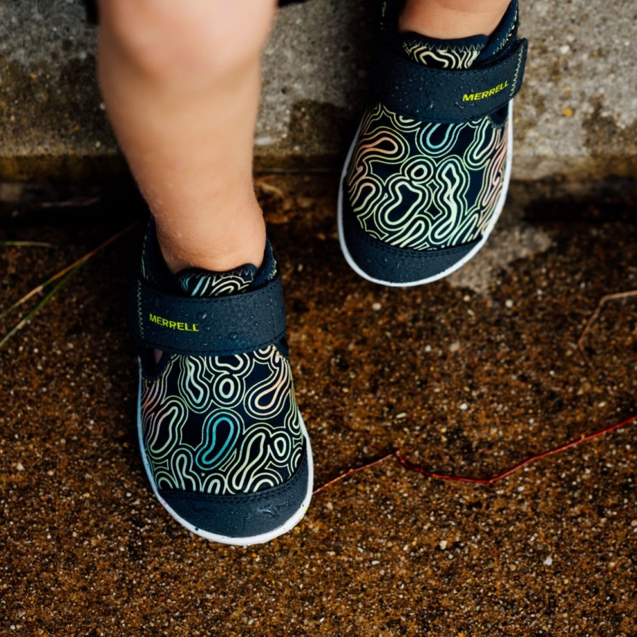 Merrell Lite Barns Bare Trinn® H2o Chroma Sneaker Marine Lime